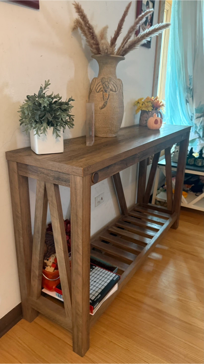 Rustic Wood Console Table check more photos