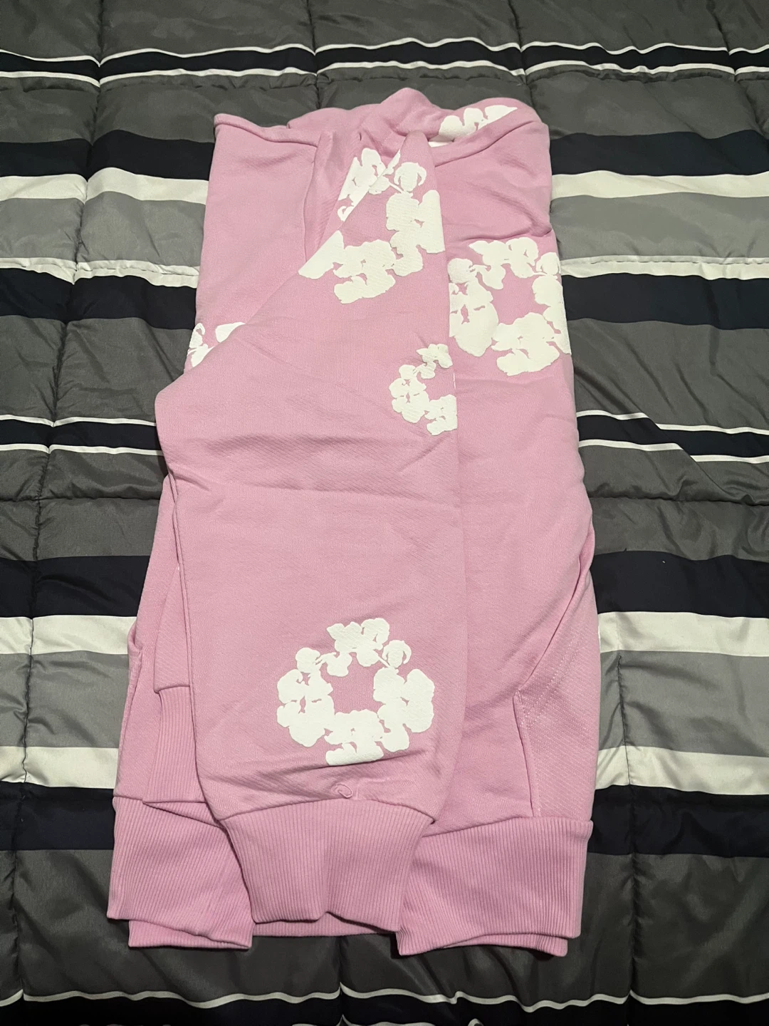 Denim Tears Pink Floral Pattern Hoodie - photo 3