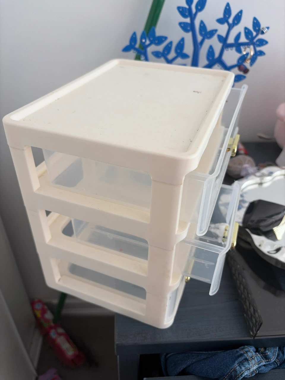 Small Plastic Desktop Organizer with 3 Drawers - photo 2