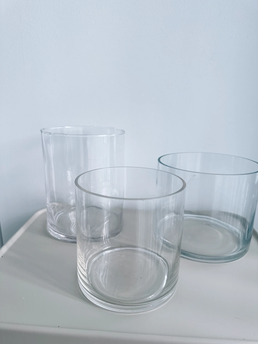 LOT of 3 Clear Glass Terrarium Containers - photo 3