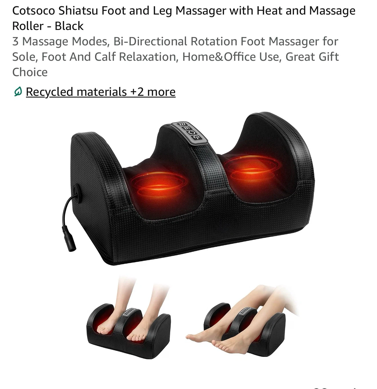 Nuvrek Shiatsu Foot and Leg Massager