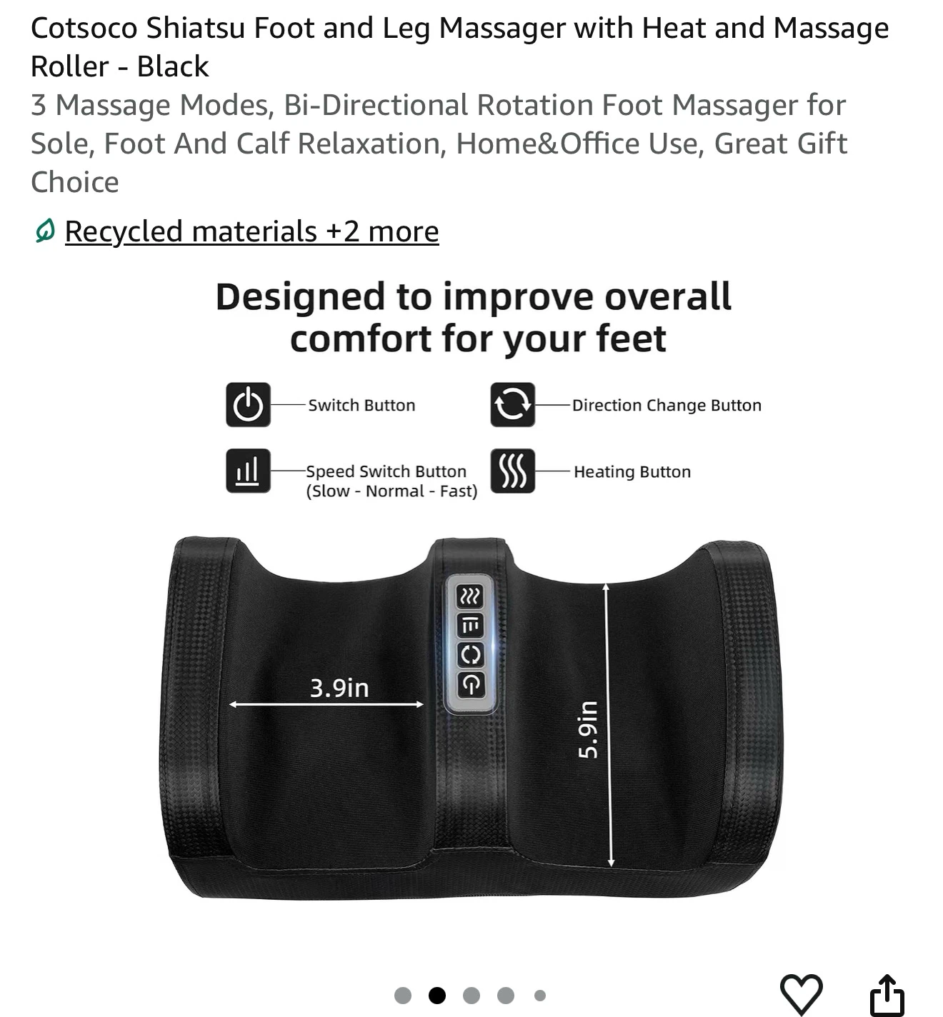 Nuvrek Shiatsu Foot and Leg Massager - photo 2