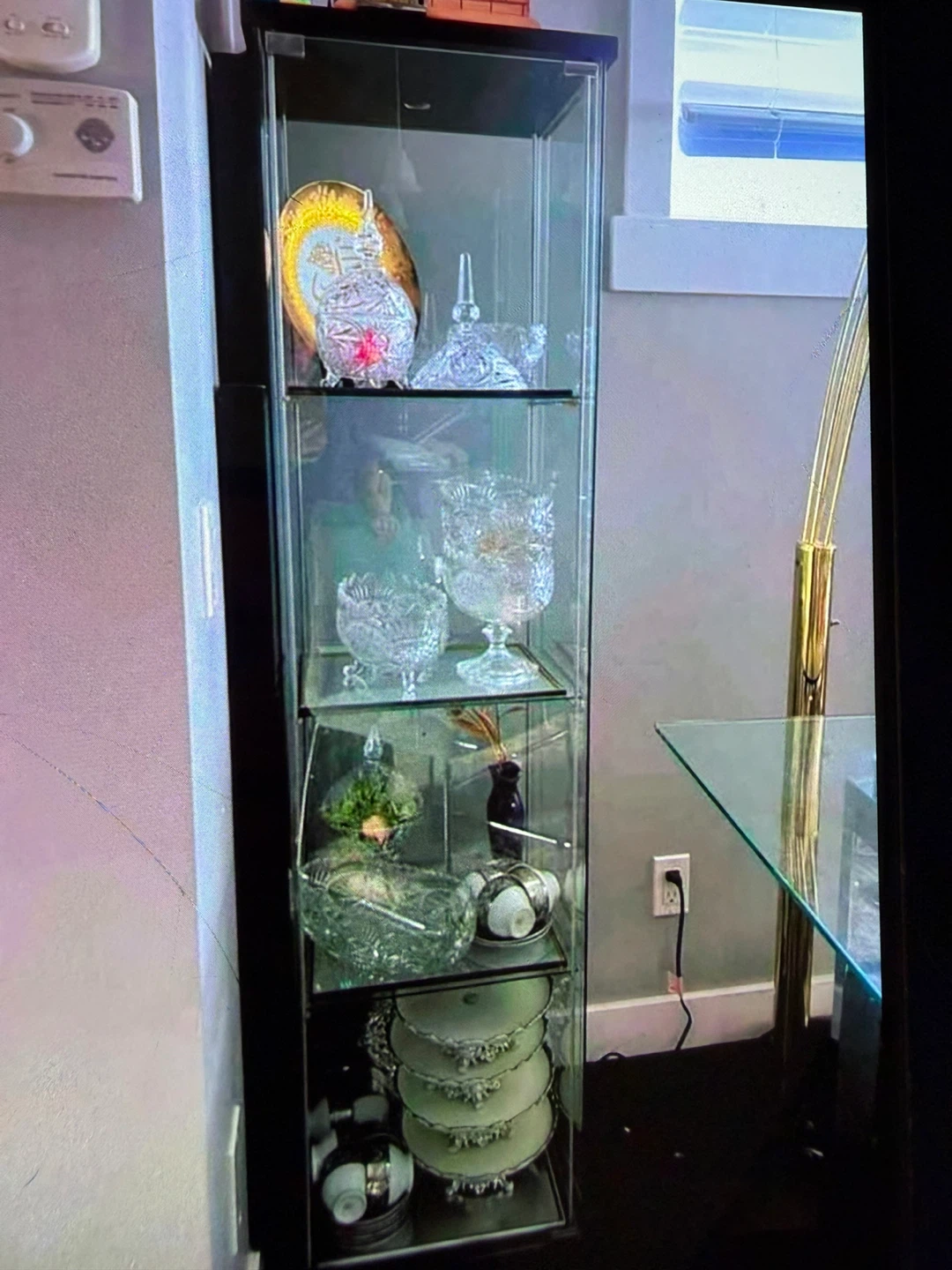 Tall Glass Display Cabinet