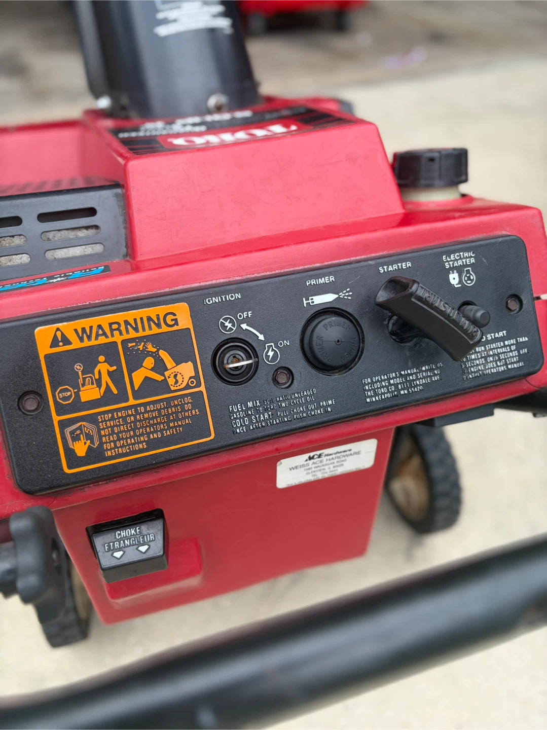Toro CCR2450 Snow Blower 5.0HP 20" - photo 4