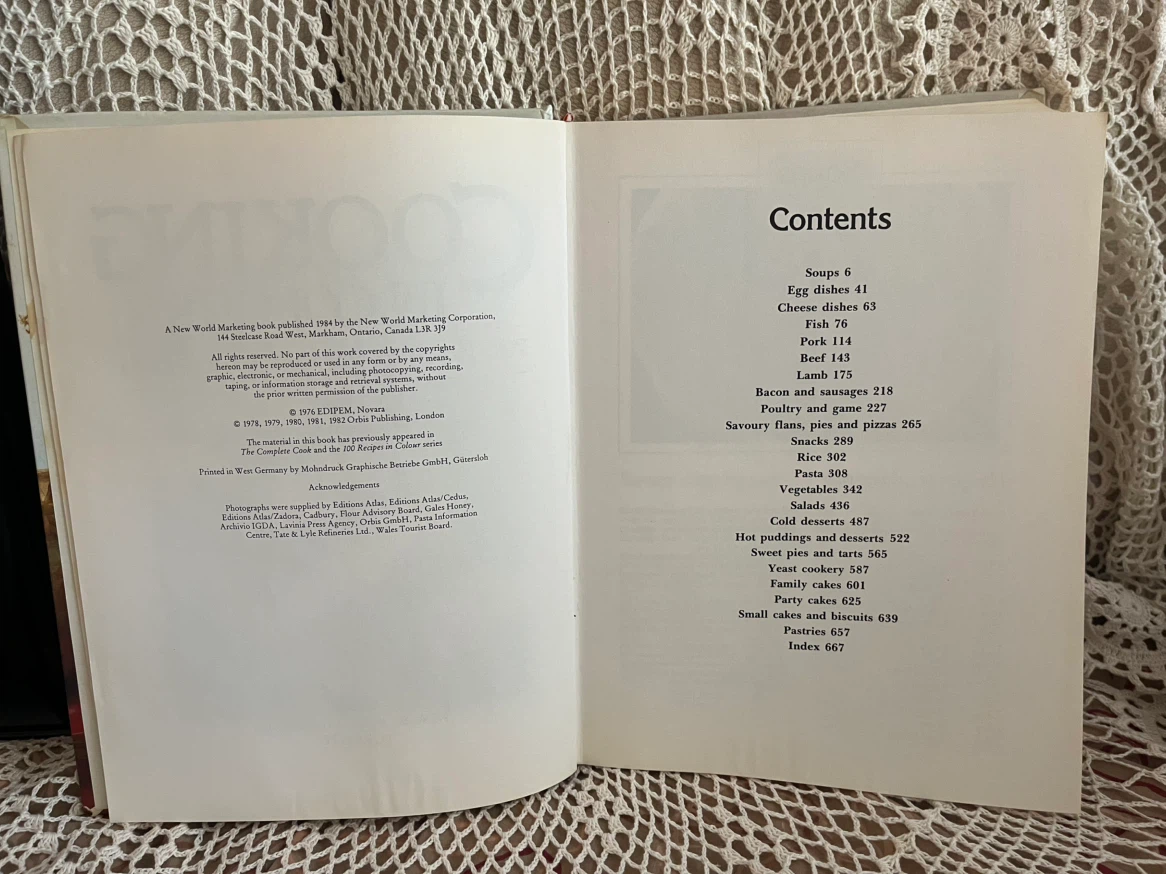 Cooking in Colour Cookbook, Vintage, Ontario Canada, 1984 - photo 3