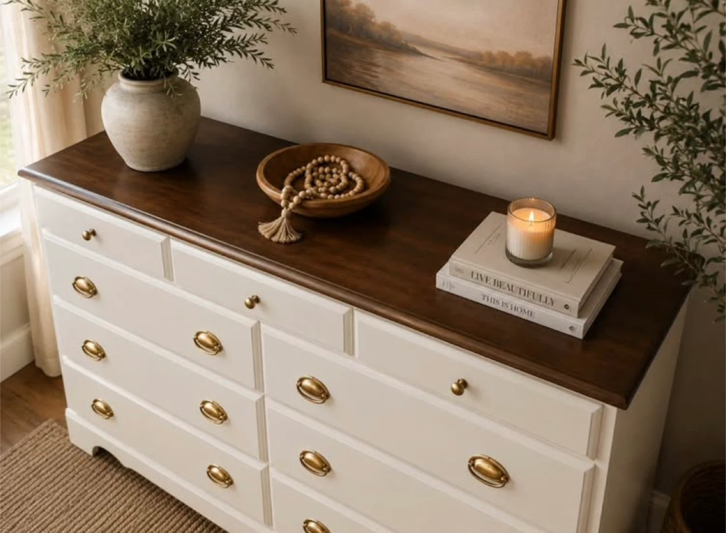 Solid Wood 6-Drawer Dresser | Professionally Refinished - photo 3