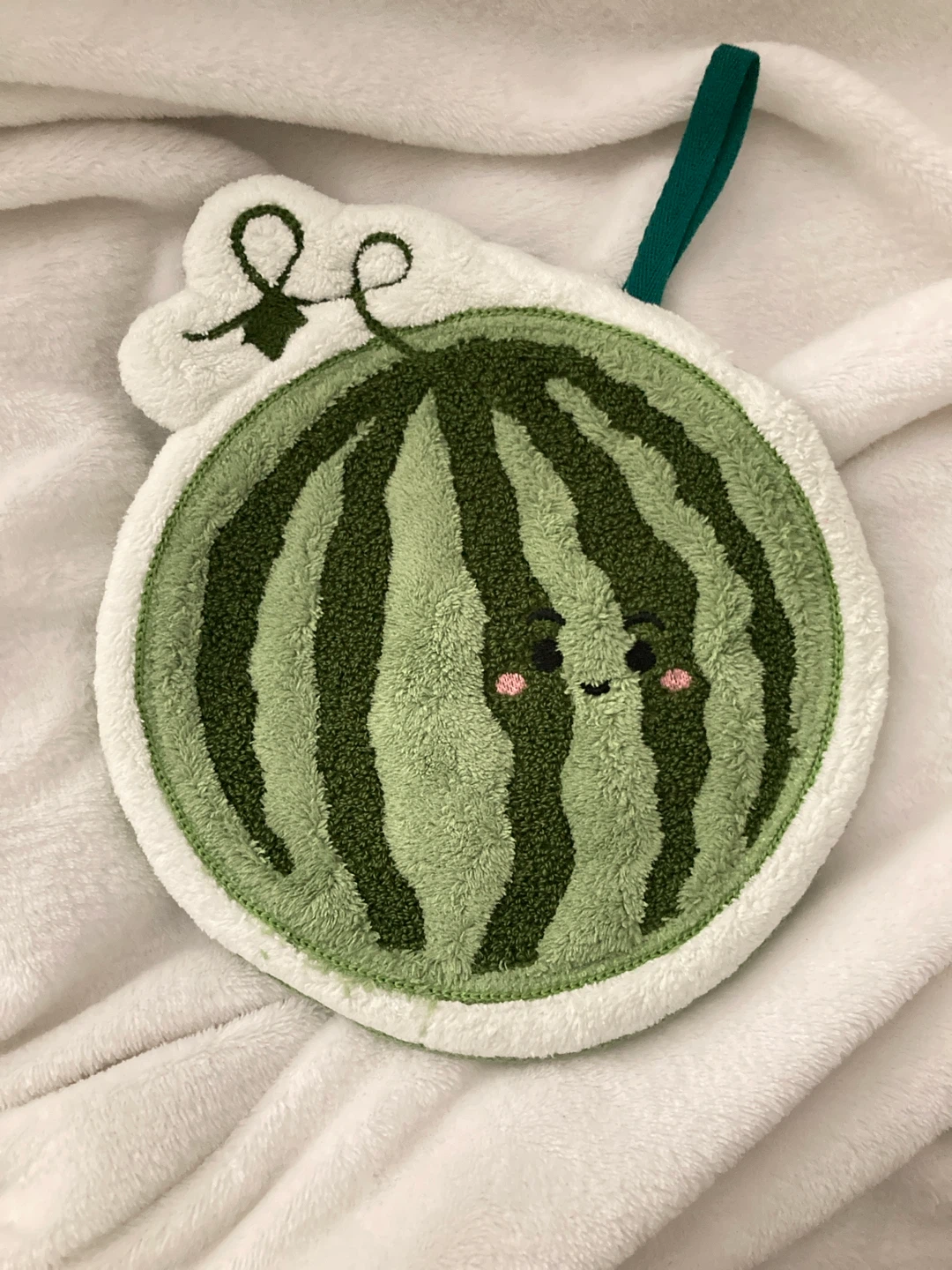 soft fluffy watermelon towel