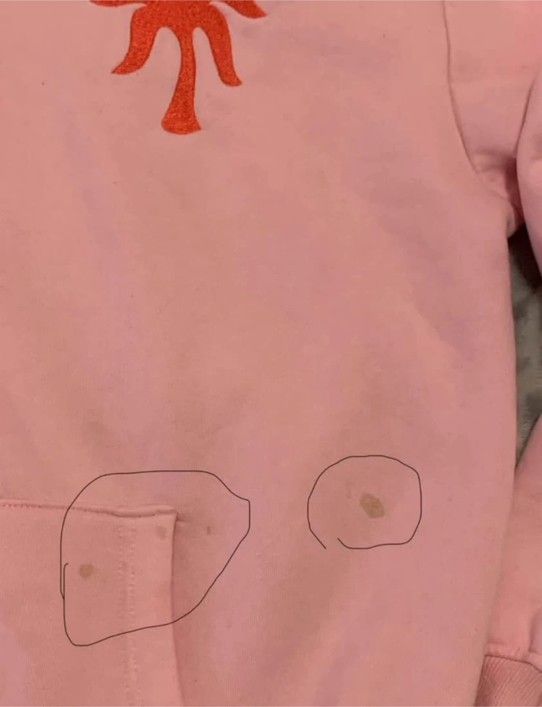 Pink Palm Puff size S + White Fox Hoodie  XS/S - $120 for both - photo 4