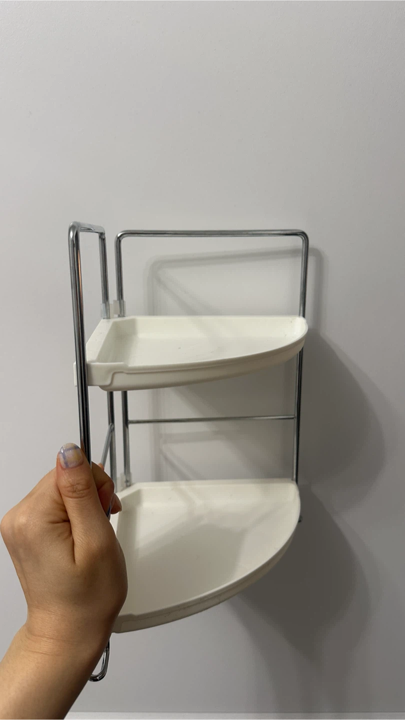 (used) 2-tier corner bathroom organizer #freecycle