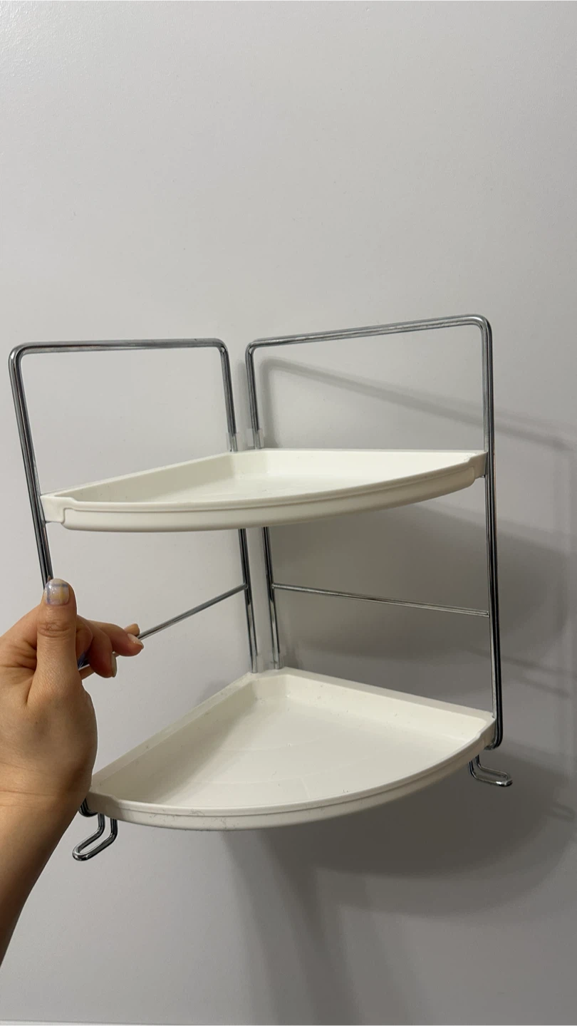 (used) 2-tier corner bathroom organizer #freecycle - photo 2