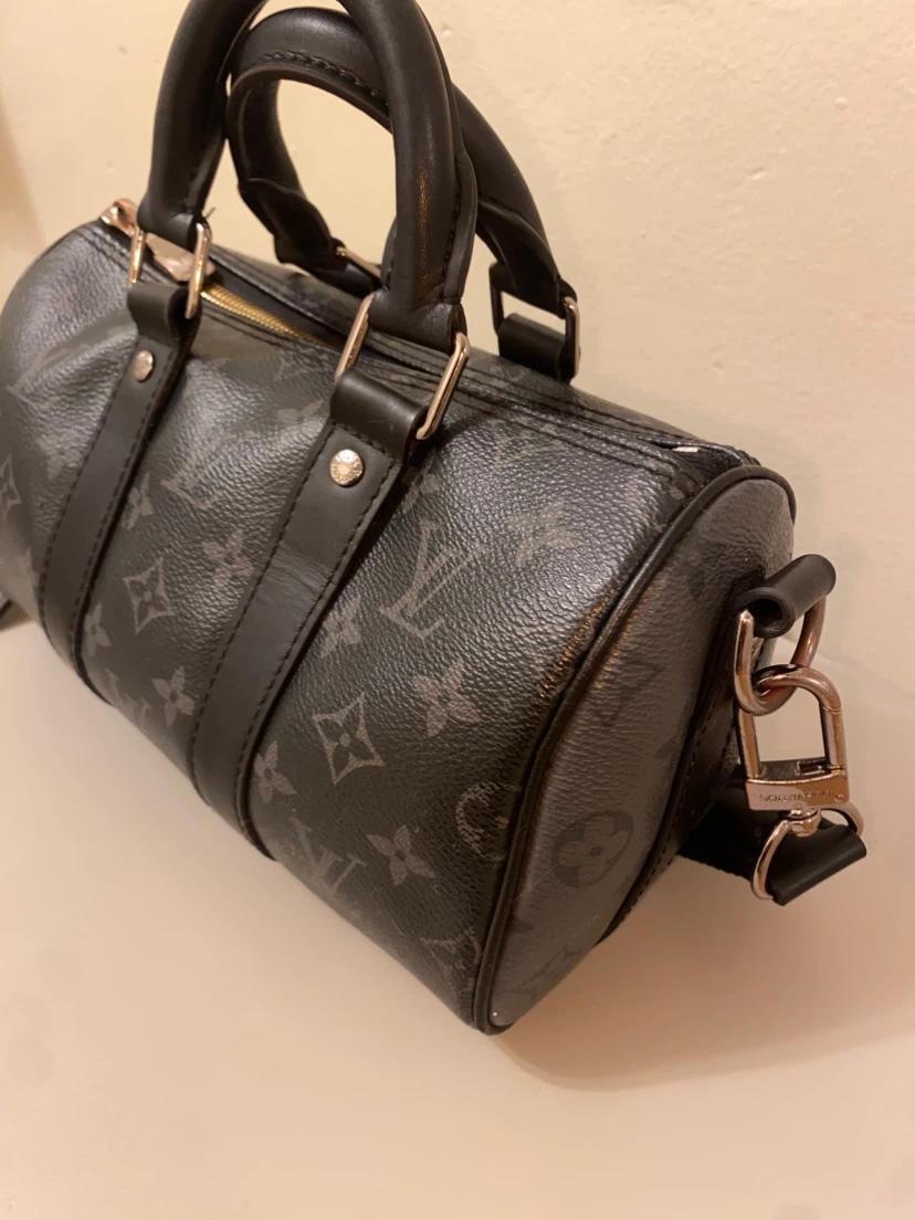 Authentic Louis Vuitton Monogram Eclipse City Keepall Bag