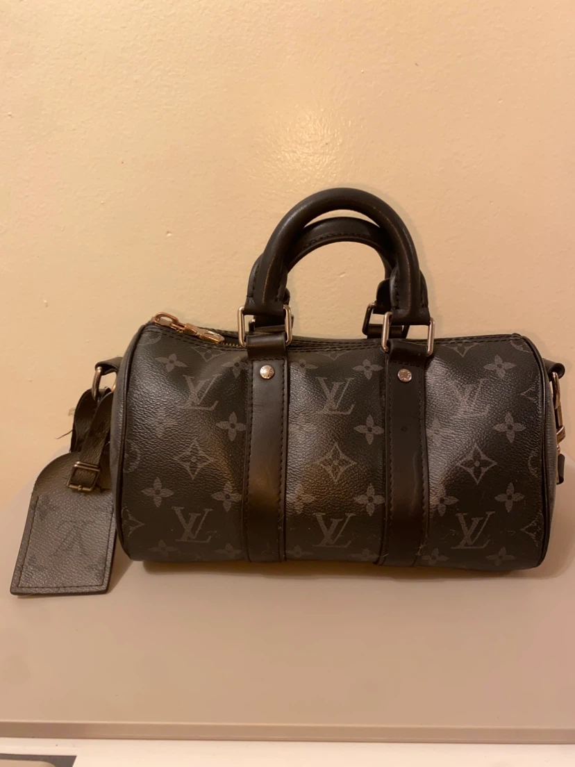 Authentic Louis Vuitton Monogram Eclipse City Keepall Bag - photo 4