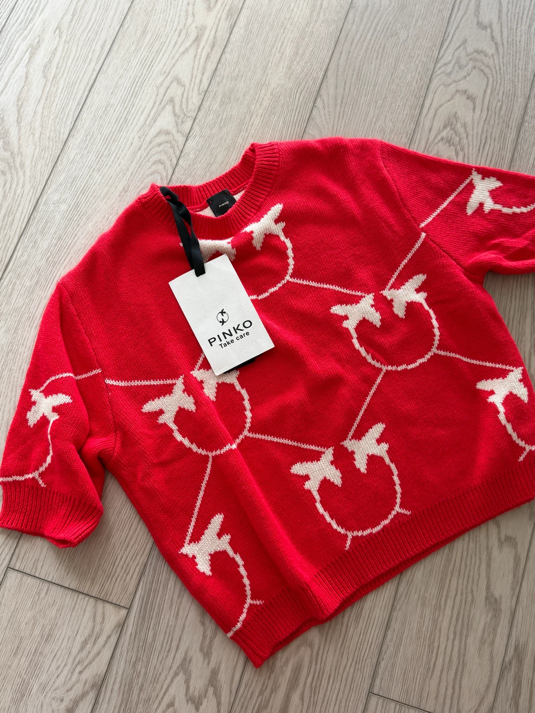 Pinko Short Sleeve Knit Sweater M - photo 3