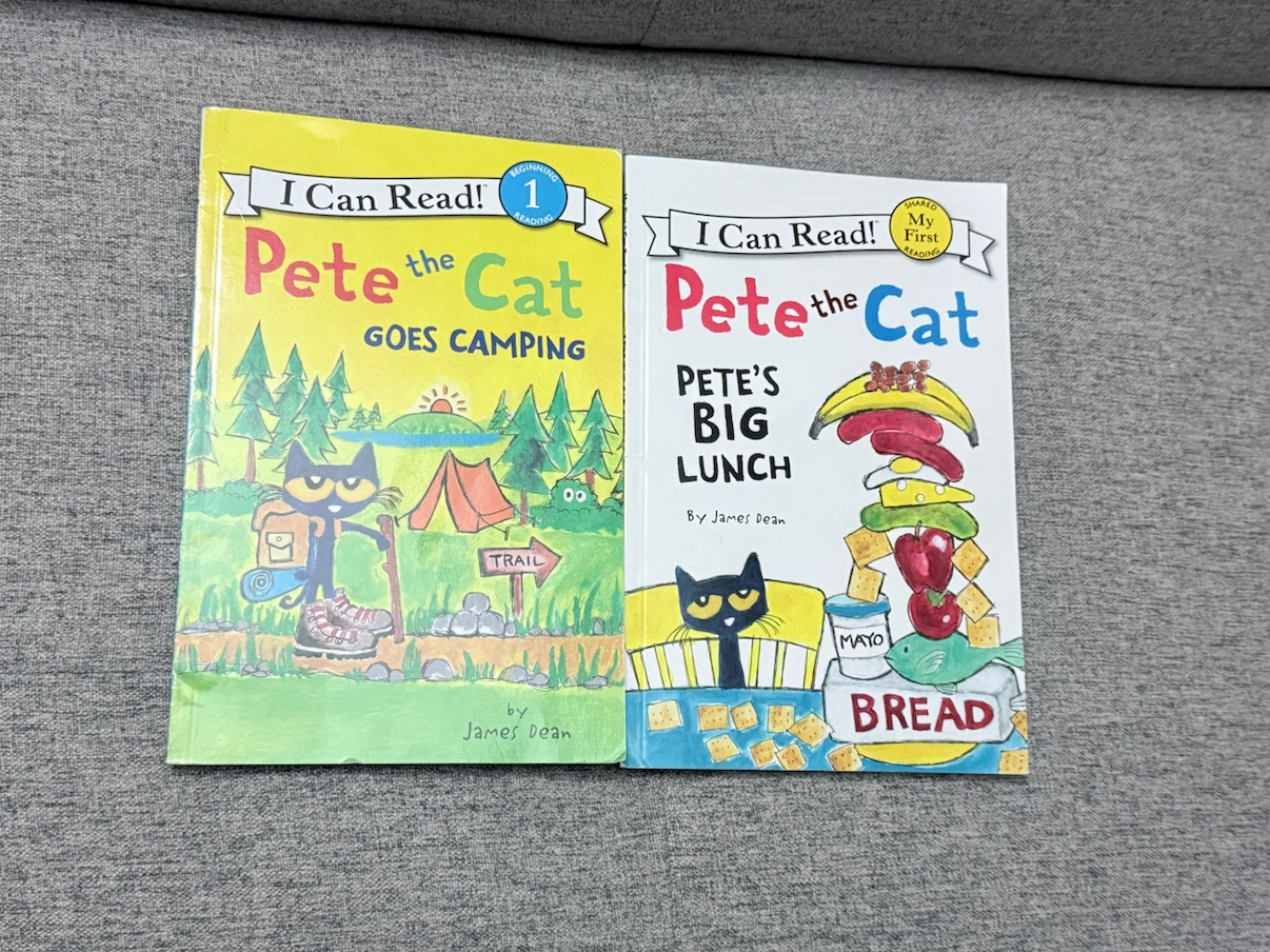 2 Pete the Cat books