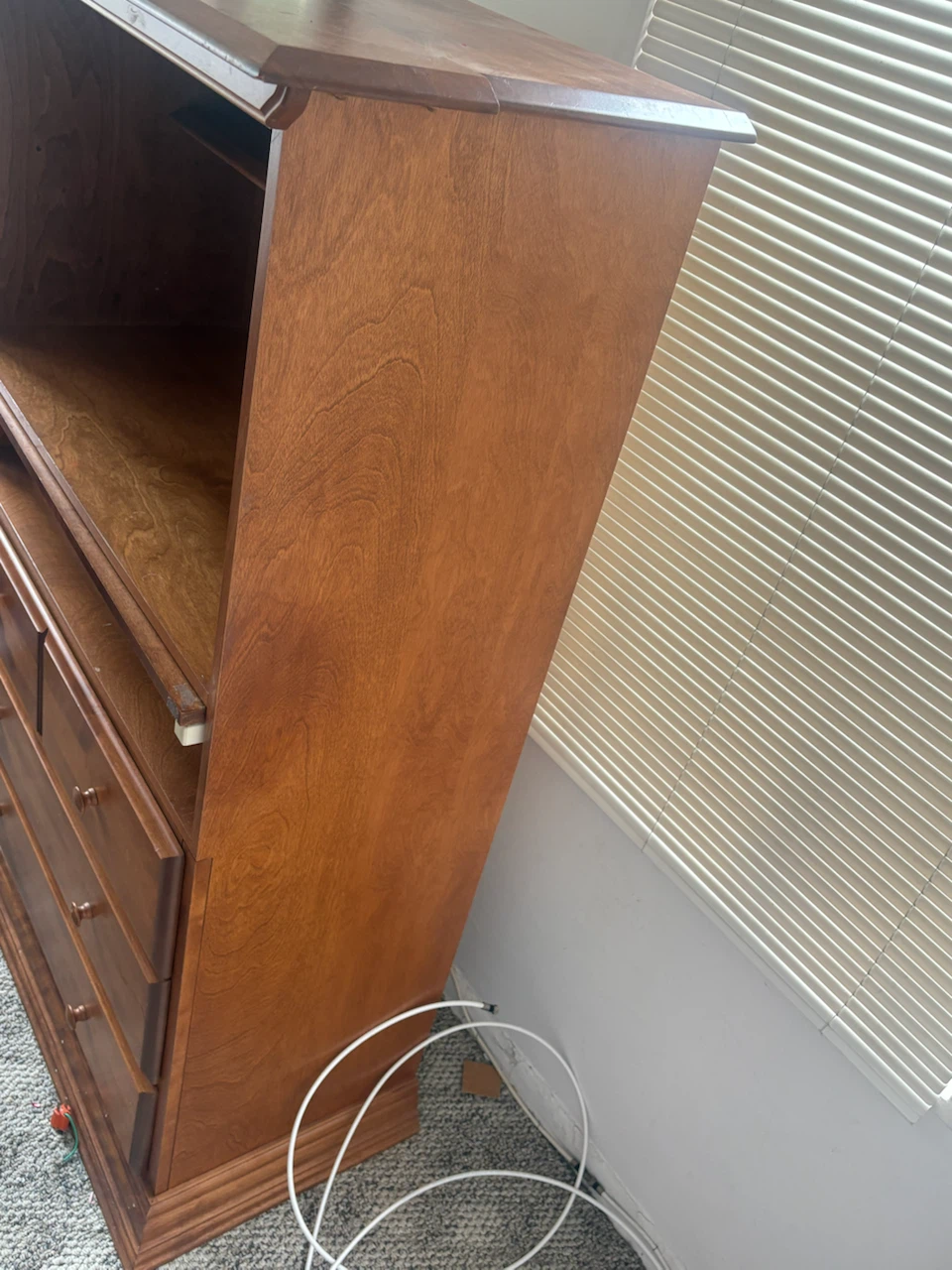 Wooden Secretary Desk with Drawers - photo 4