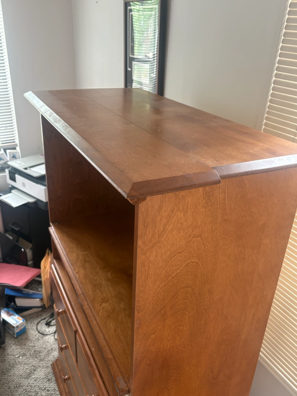 Wooden Secretary Desk with Drawers - photo 5
