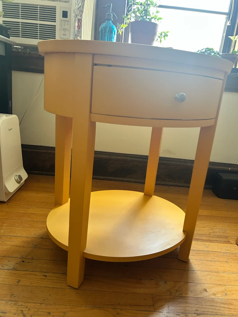Filmore-1 Drawer Oval Wood Shelf Accent End Table - photo 5