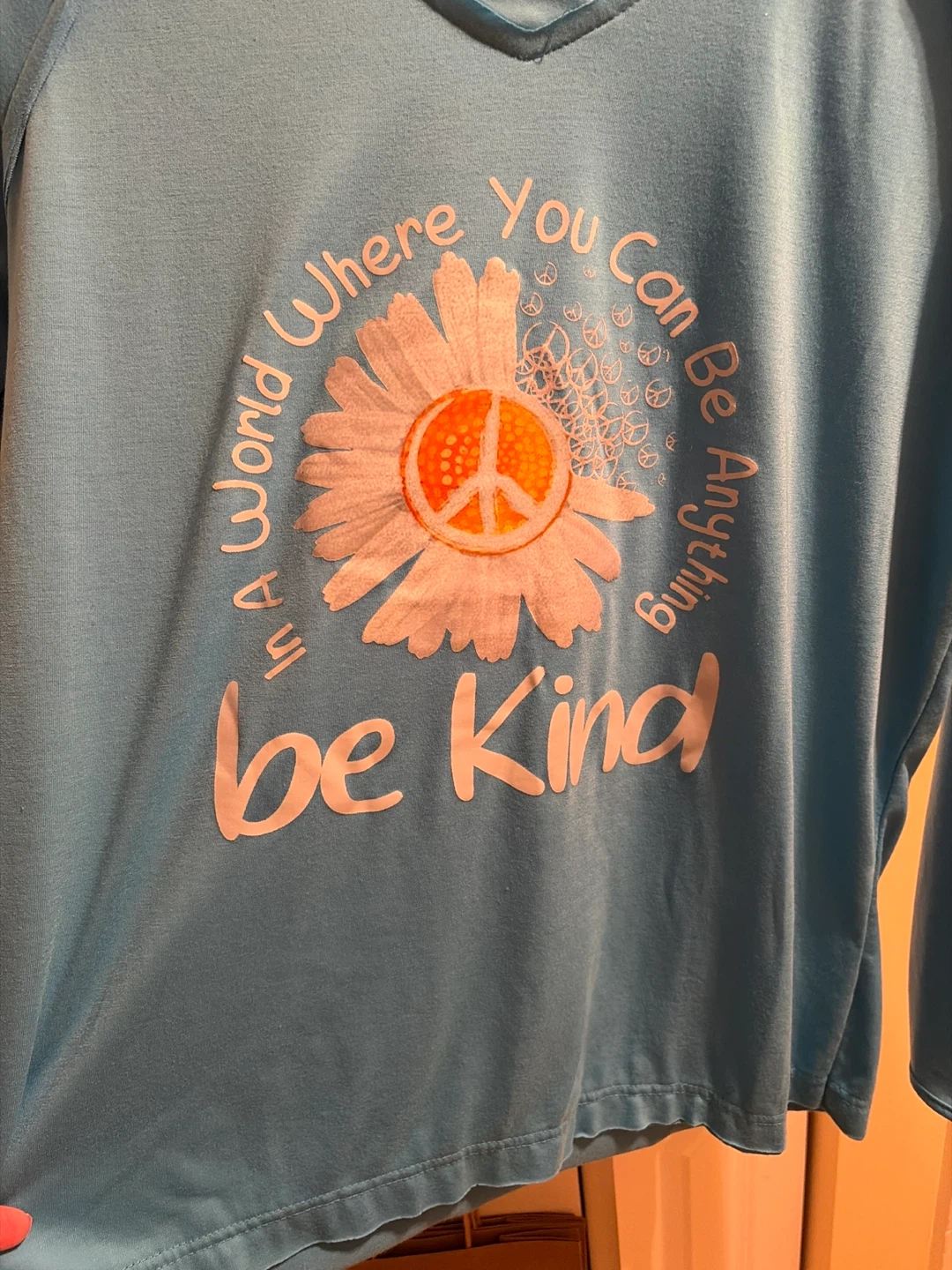 BNNW Blue Long-Sleeve Graphic Daisy Tee - photo 2