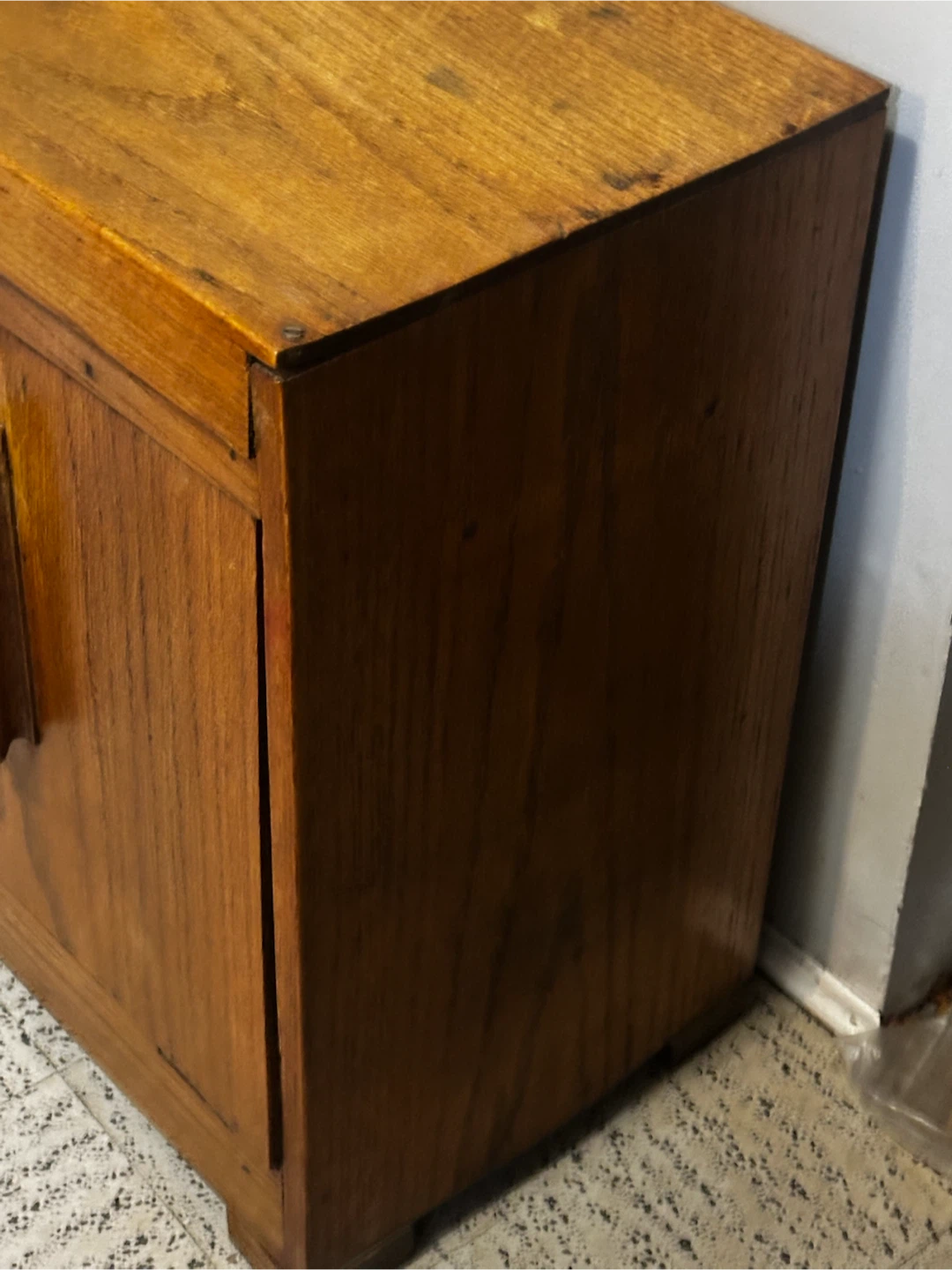 Antique oak wooden tilt bin potatoes, onion,root veggies - photo 2