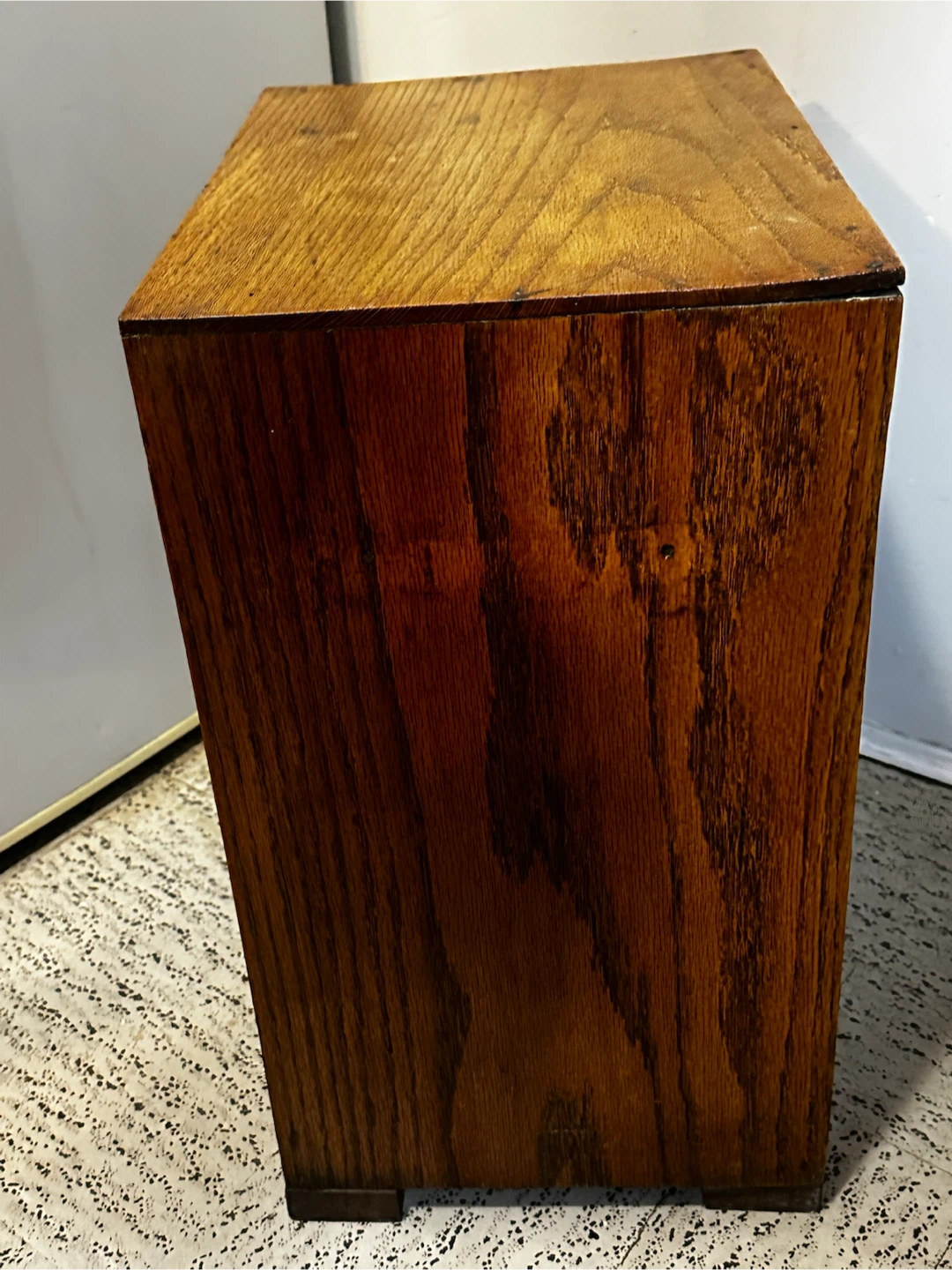 Antique oak wooden tilt bin potatoes, onion,root veggies - photo 4