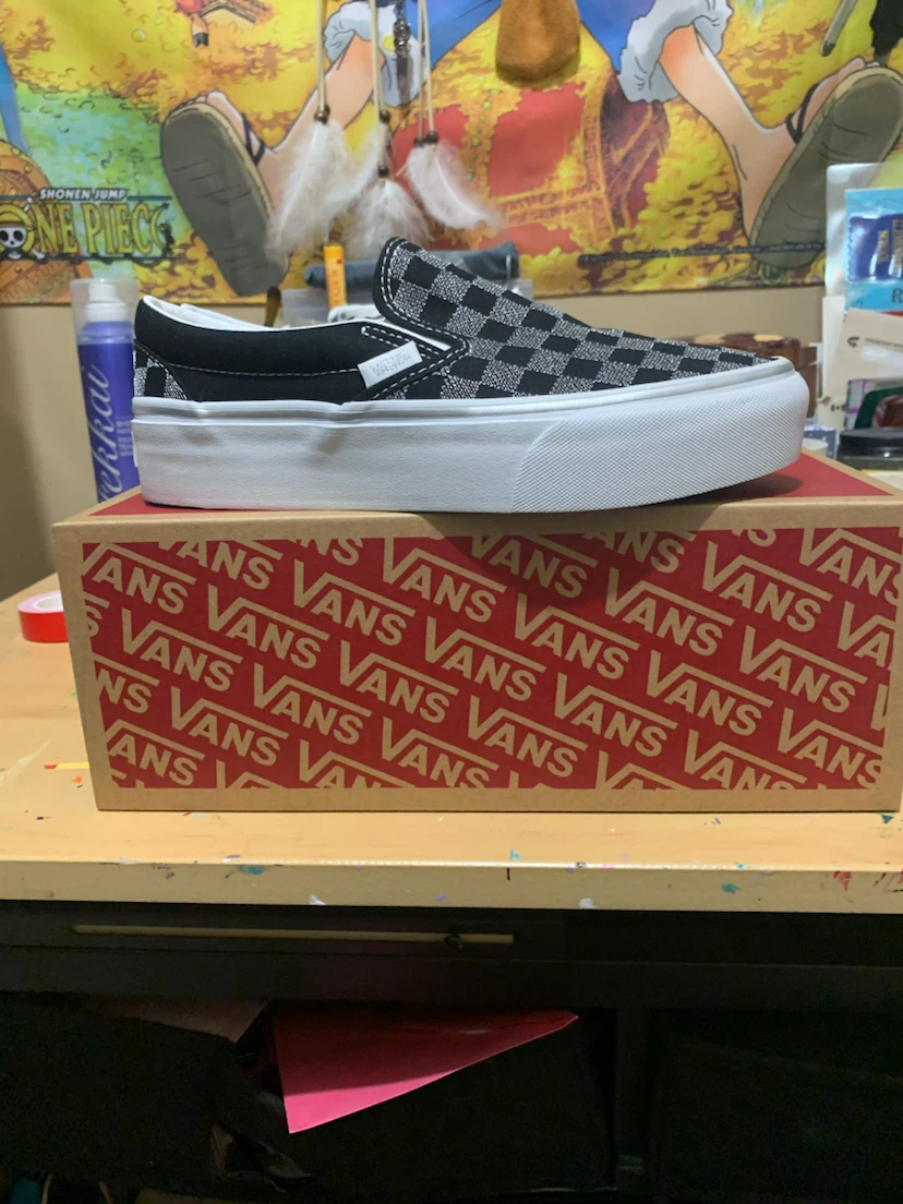 Vans Checkerboard Platform Slip-Ons - photo 4