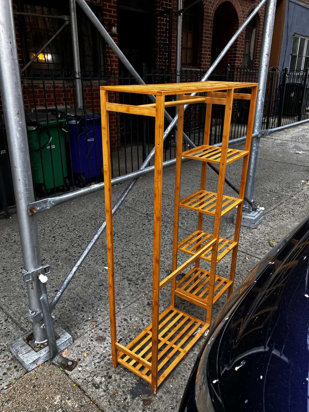 Bamboo Clothing Rack and Shelving Unit