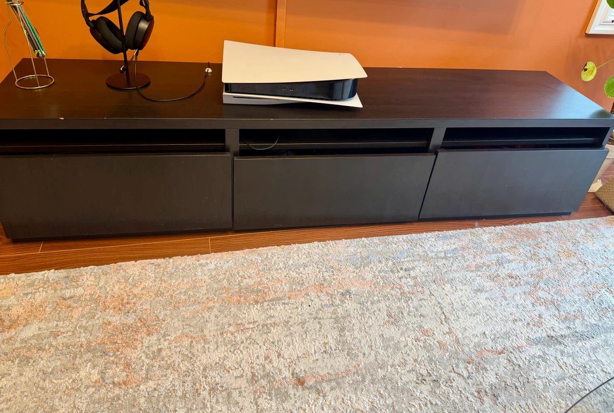 IKEA BESTÅ TV unit in black