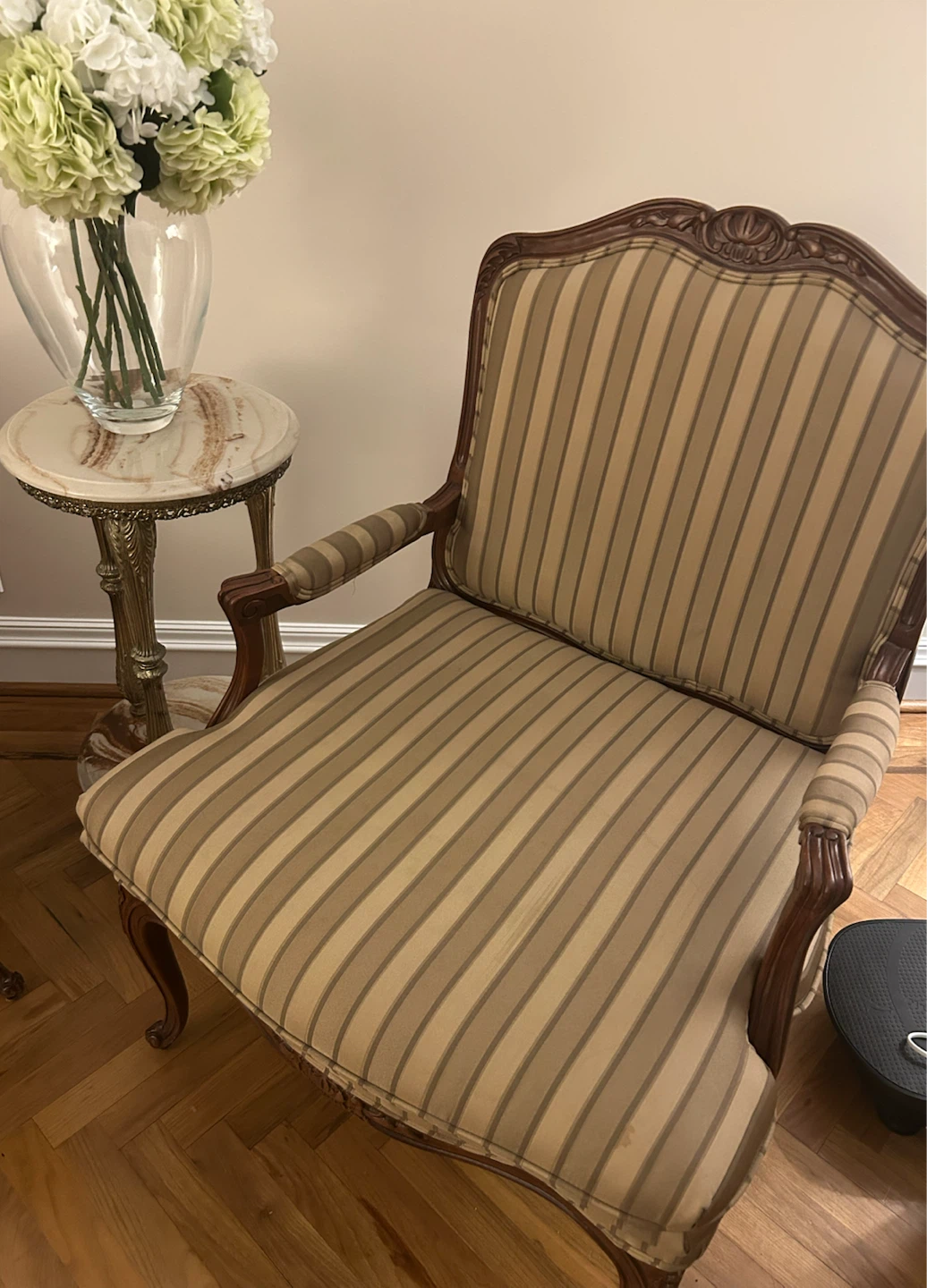 Striped Accent Chair - photo 2