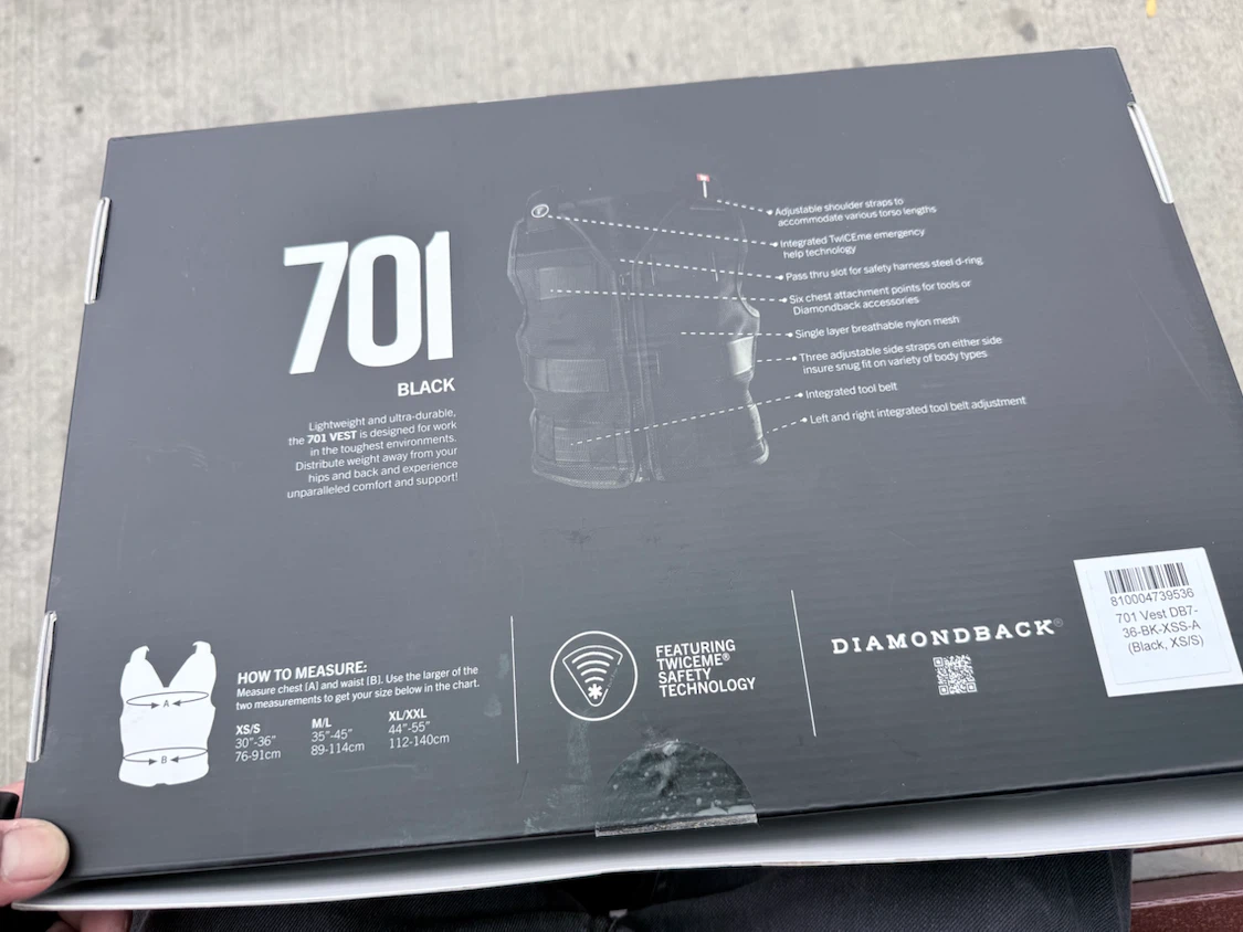 Diamondback Vest 701 XS