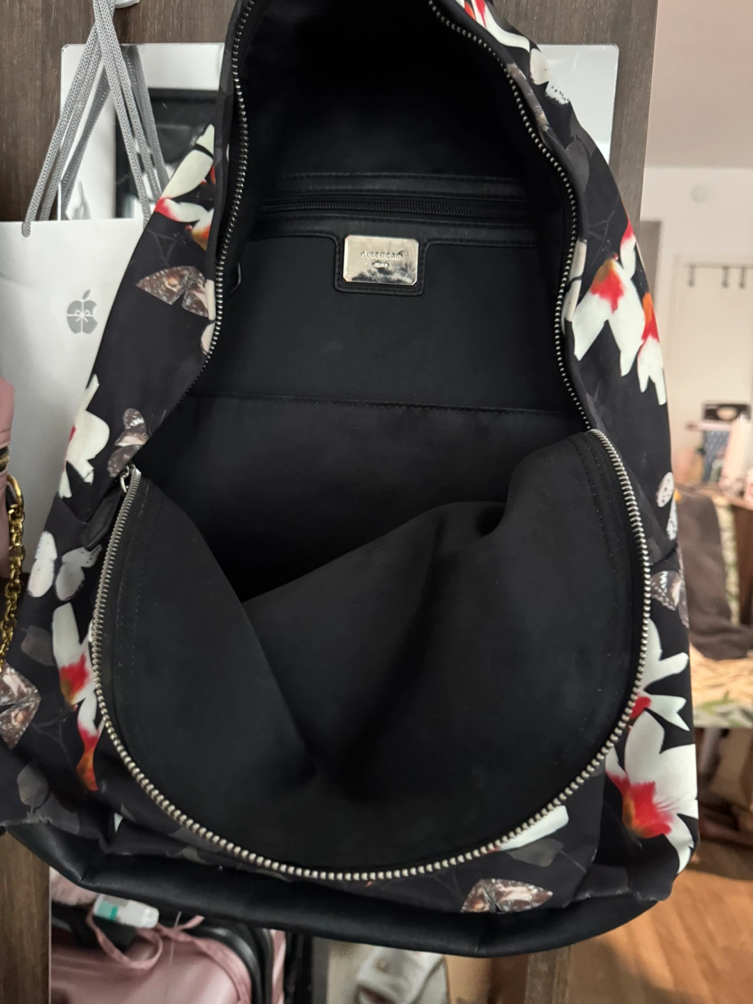 Givenchy Magnolia Moth Print Nylon Backpack - photo 3
