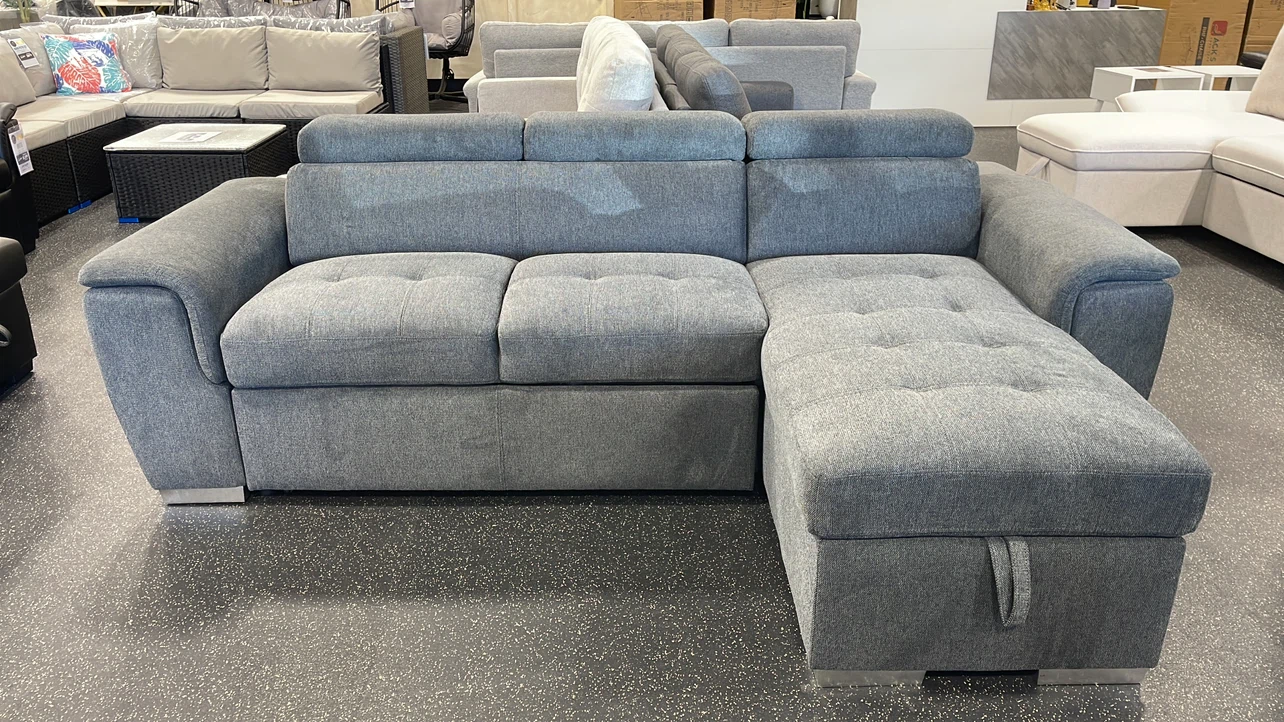 Modern Sleeper Sectional - Reversible Chaise & Storage
