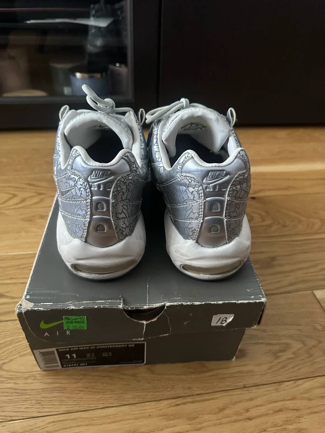 Nike Air Max 95 Anniversary QS Silver - photo 4