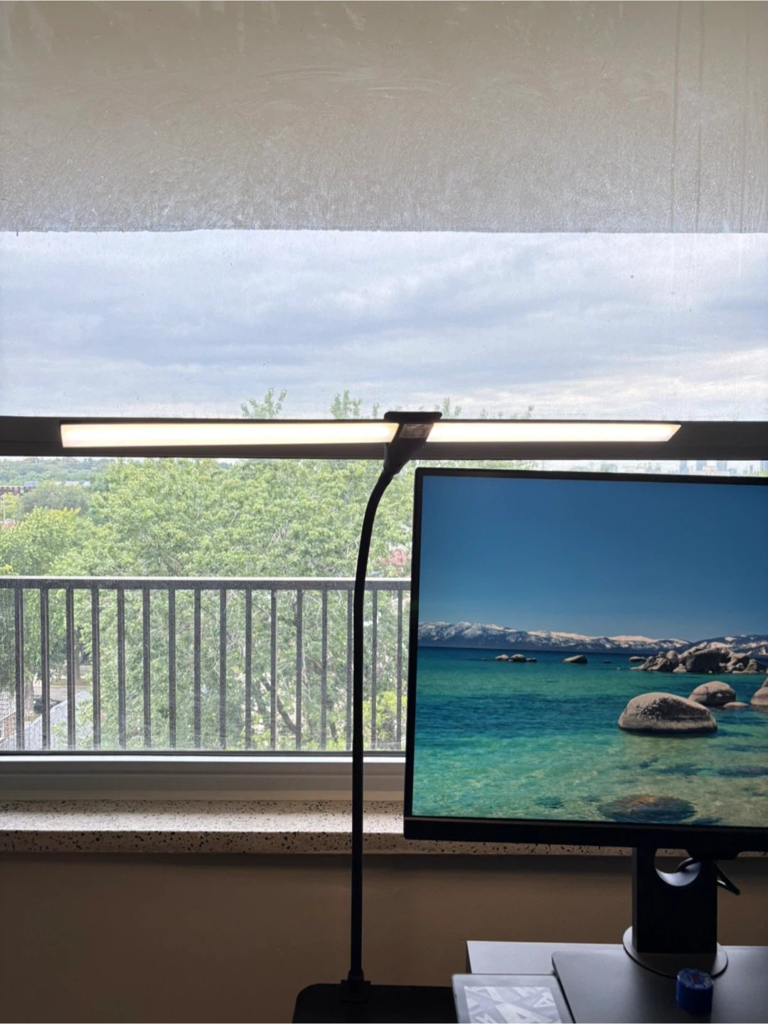 Desk Lamp for Office Home-Dimmable LED Desk Light with Clamp, - photo 2