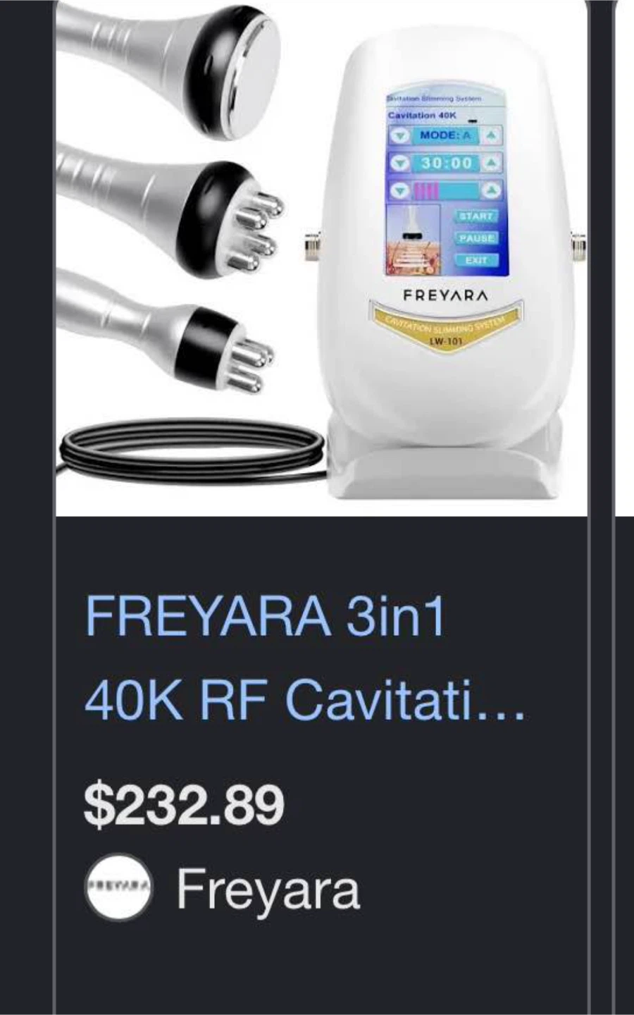 Freyara 3-in-1 Cavitation Slimming System - photo 2