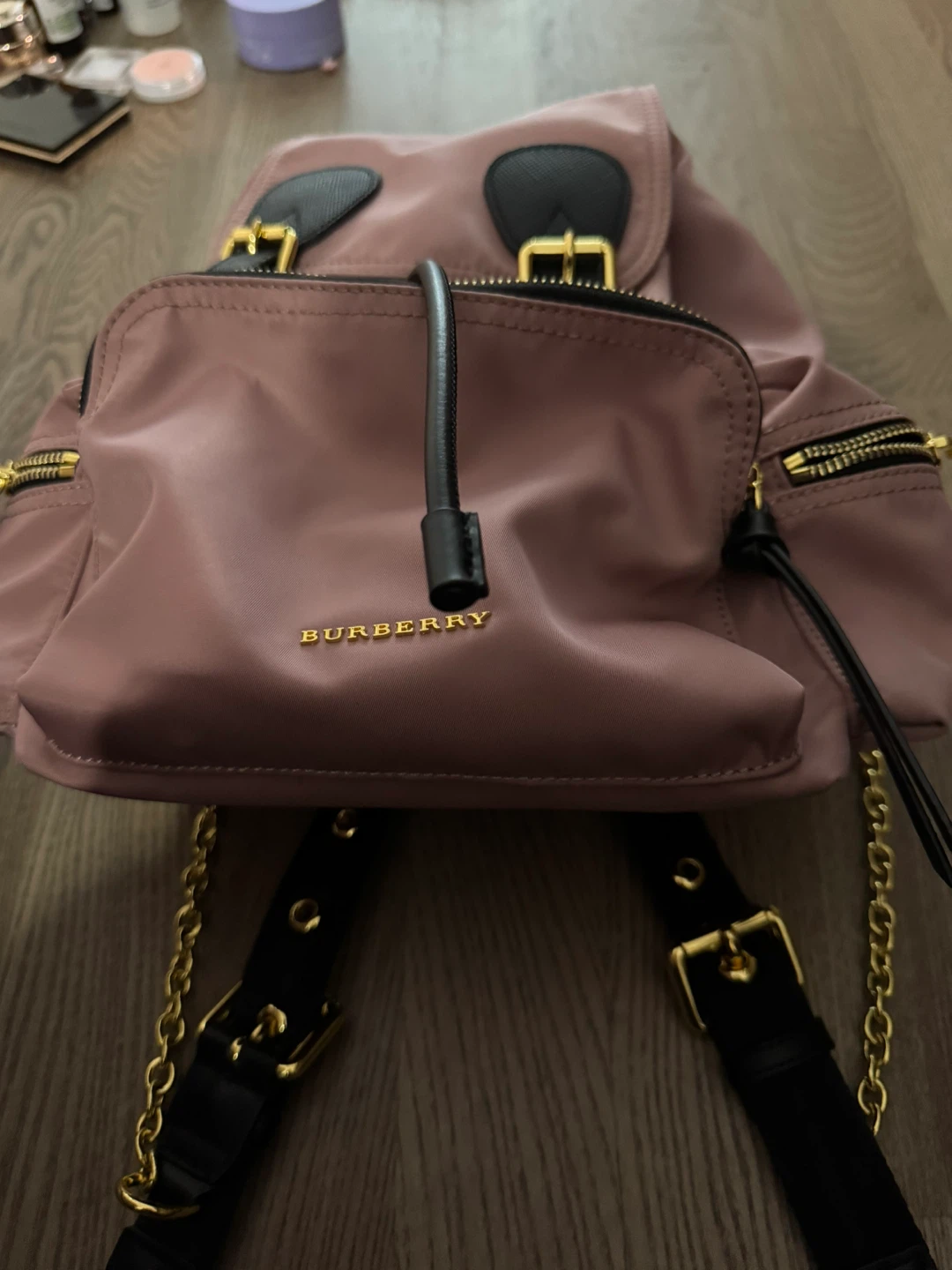 Burberry Nylon Backpack Pink small size - photo 2