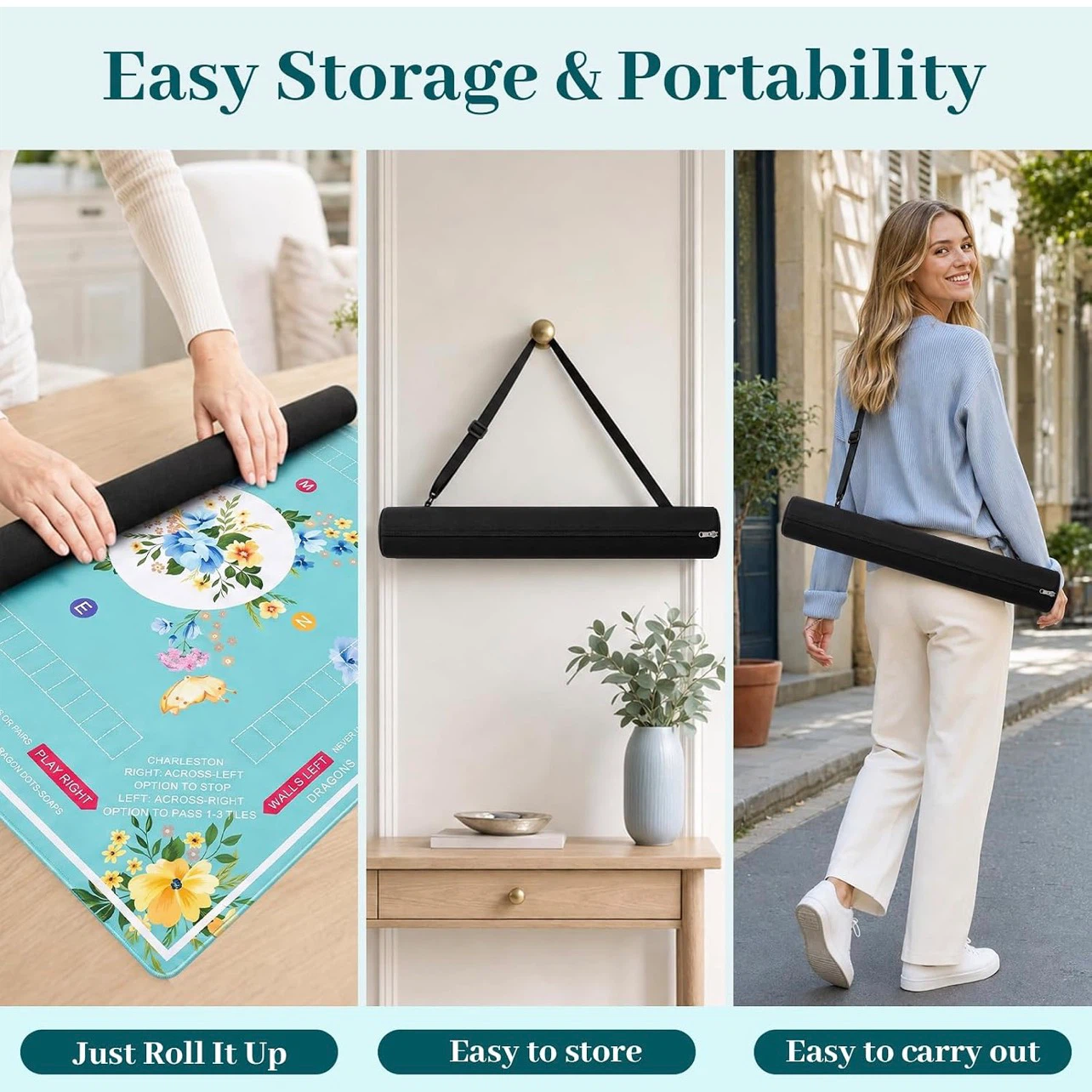 Non-Slip Mahjong Mat with Carrying Bag - photo 5