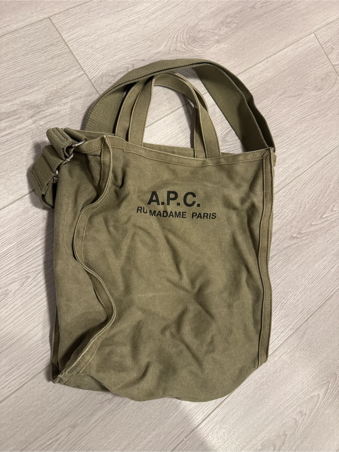 A.P.C. Rue Madame Paris Canvas Tote Bag
