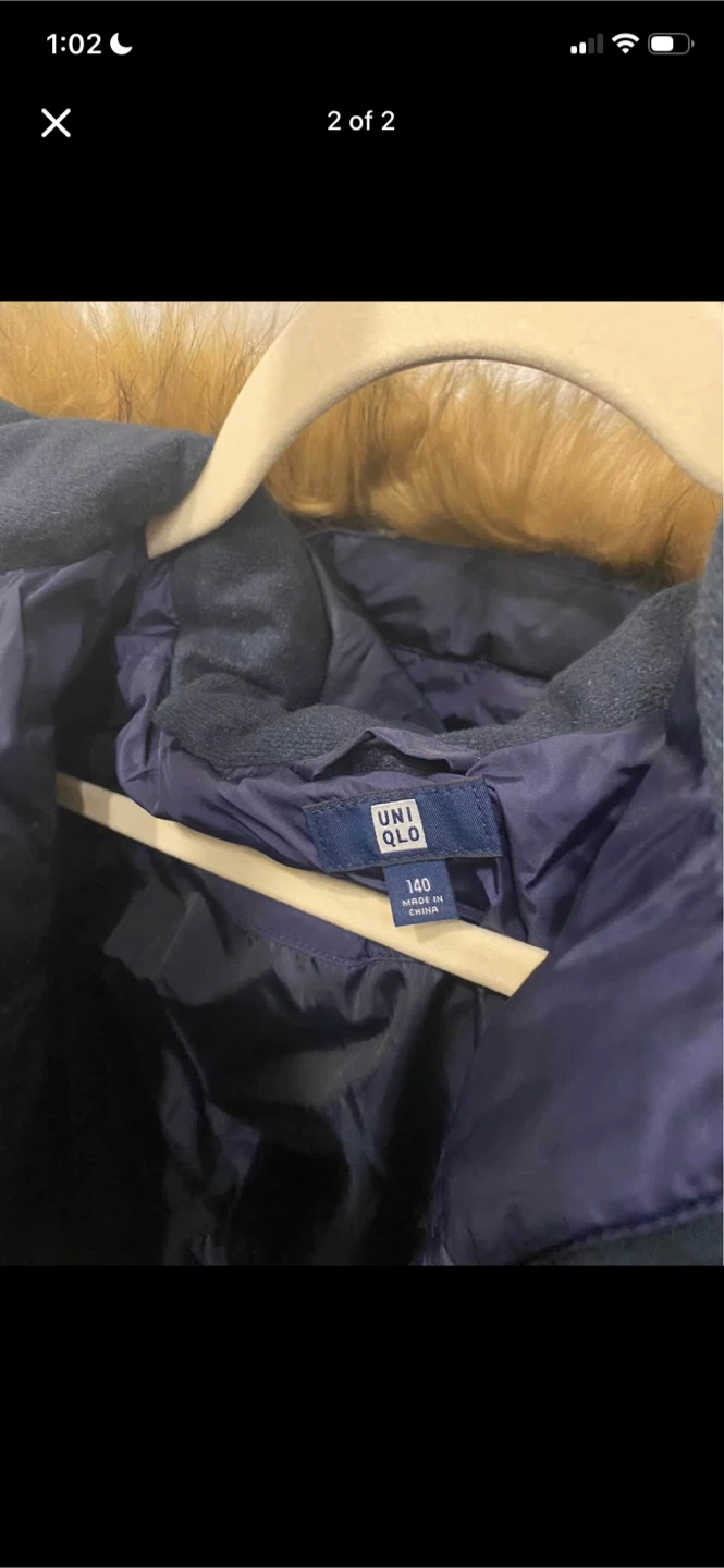 Uniqlo Navy Puffer Coat - photo 2