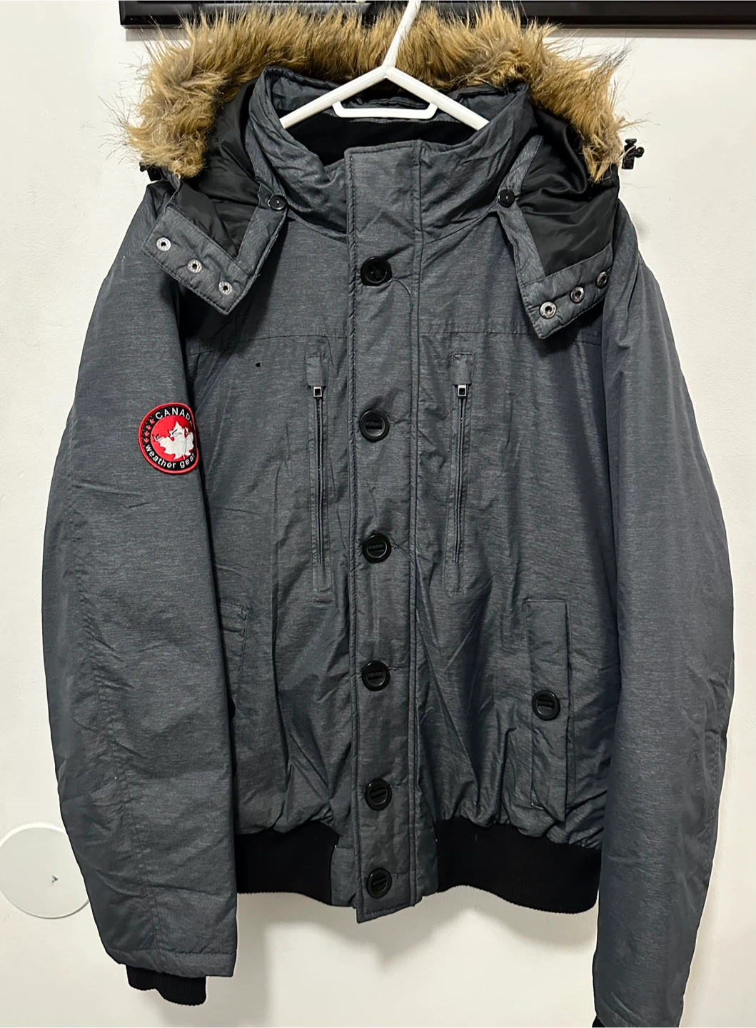 Grey Men’s Winter Jacket