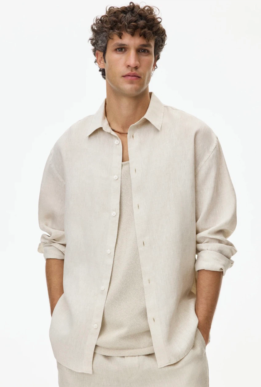 Lucky Brand Linen Blend Long Sleeve Shirt - XXL - photo 4