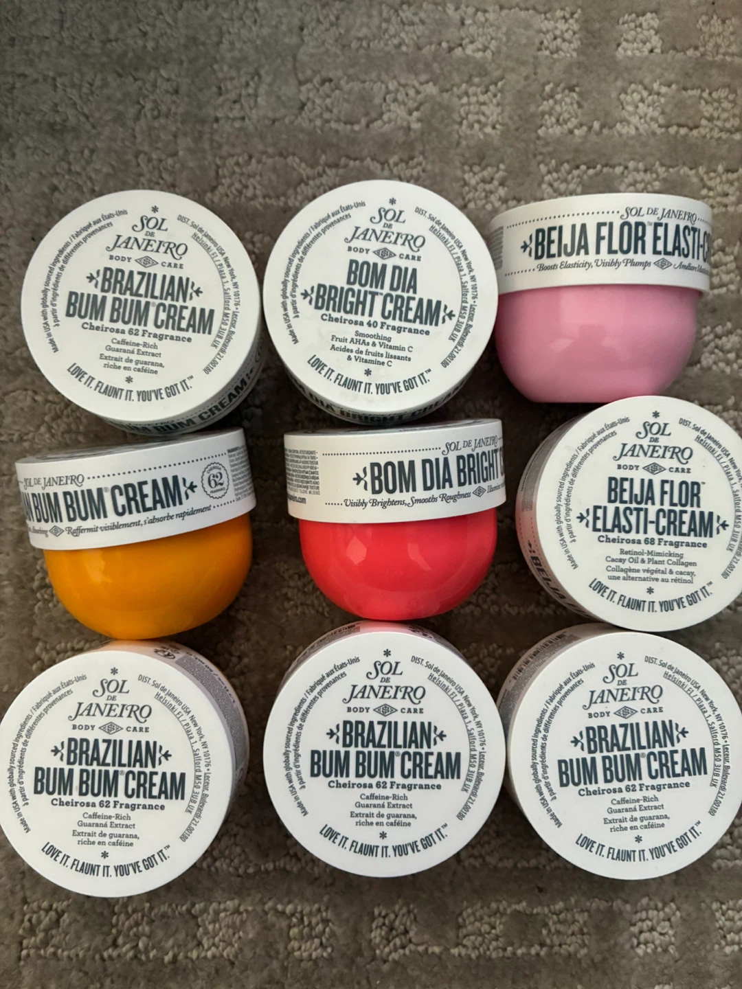 $20 each or 2 for $35 sol de janeiro 50ml body creams
