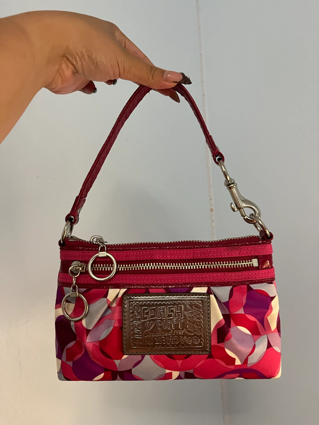 Coach shoulder Poppy Wristlet