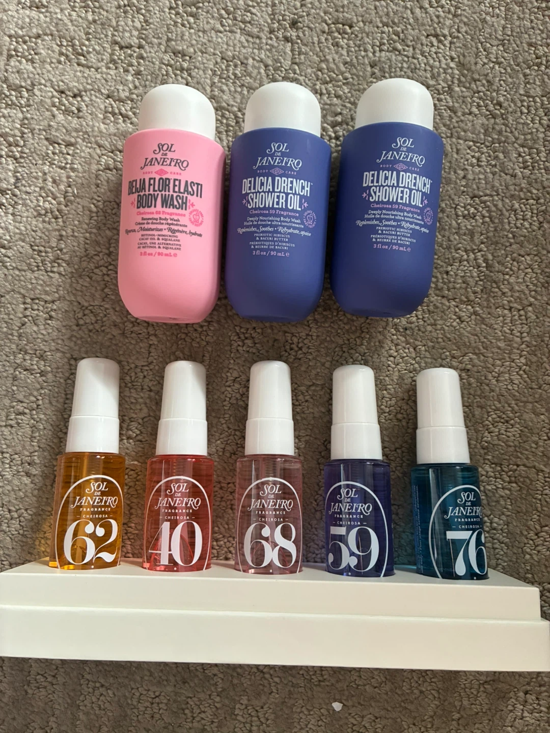 $12 each or 5 for $55 sol de janeiro items