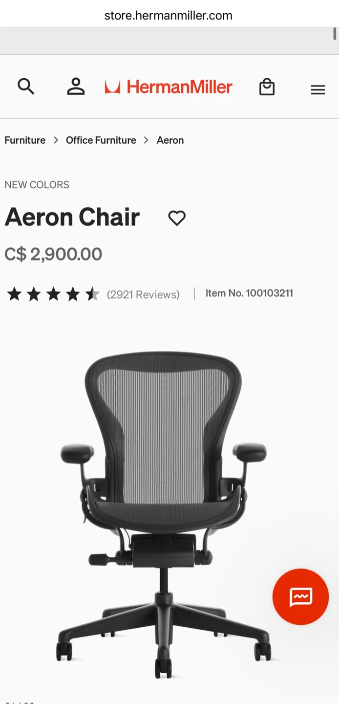 Herman Miller Aeron Chair - photo 2