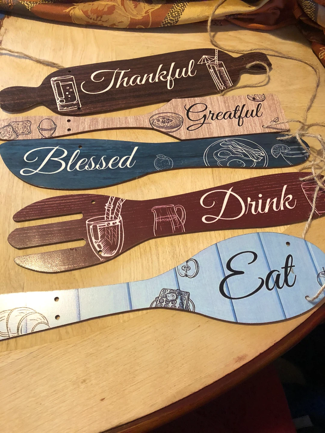 Set of 5 Decorative Kitchen Wall Signs