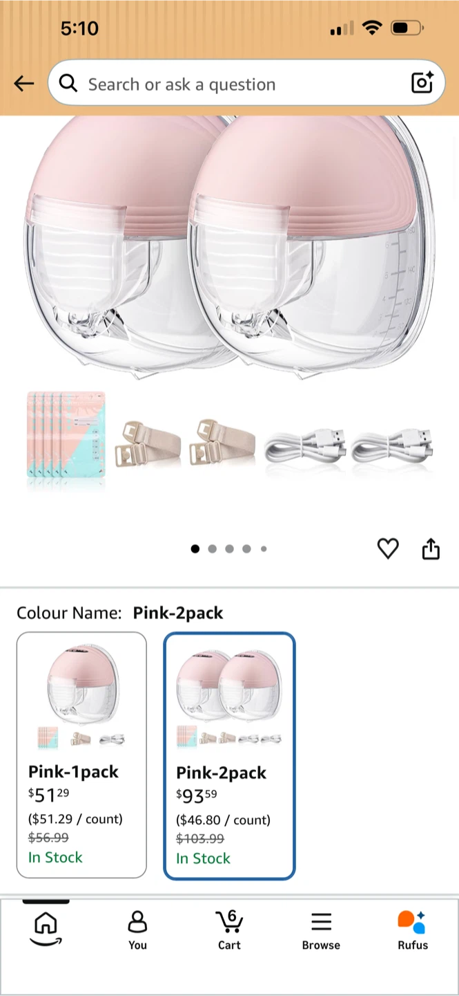 KORSKR Wearable Electric Breast Pump 2-Pack - photo 2