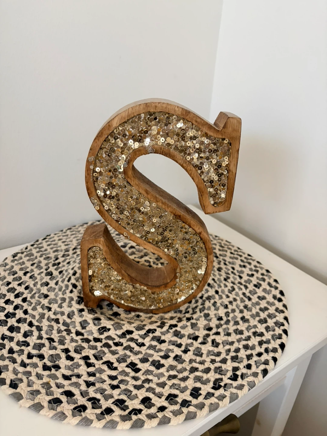 Decorative Wooden Letter S