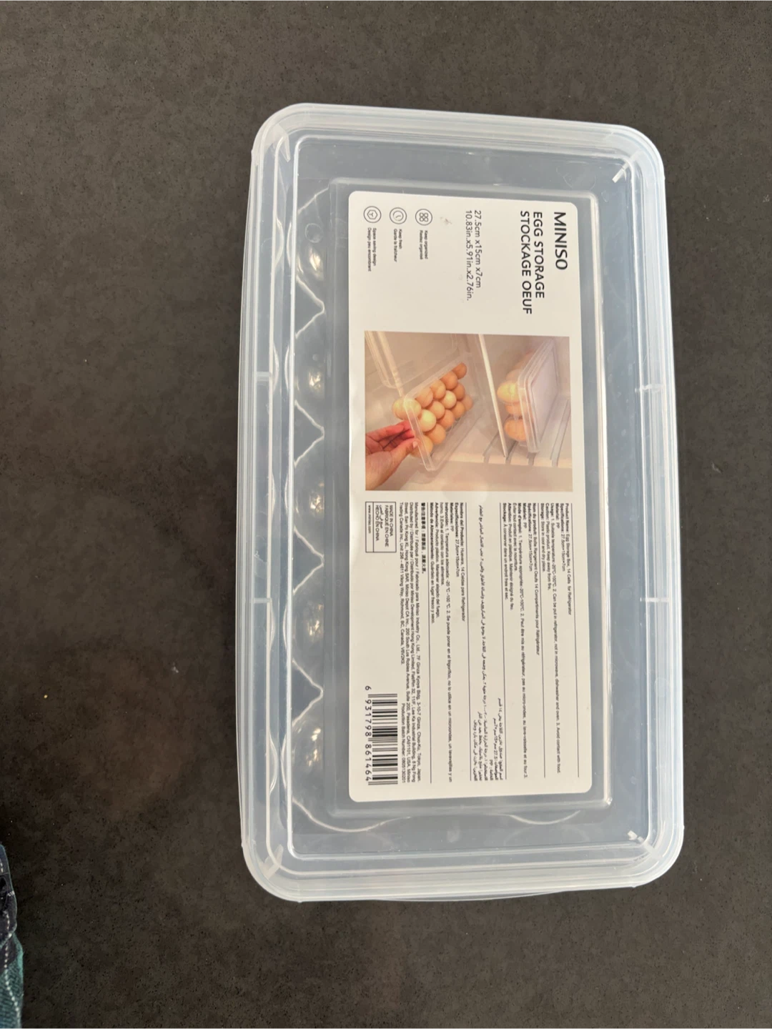 Miniso 14-Egg Storage Container