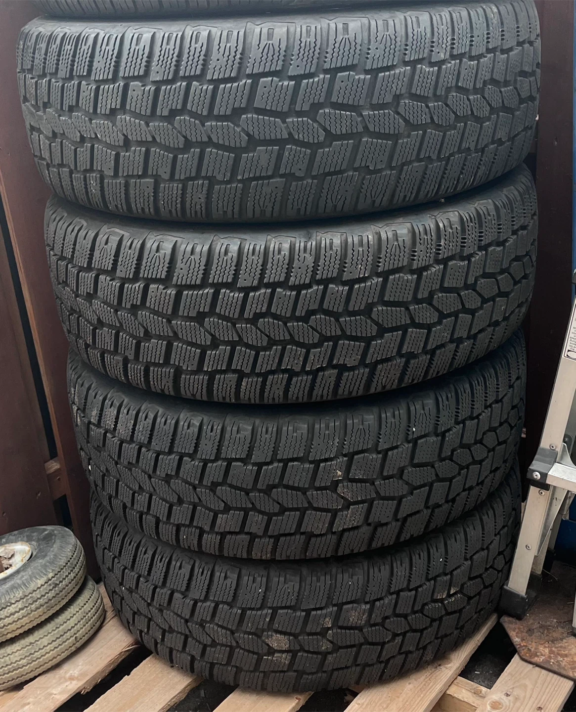 Winter Tires w/Metal Allow Dodge Rims
