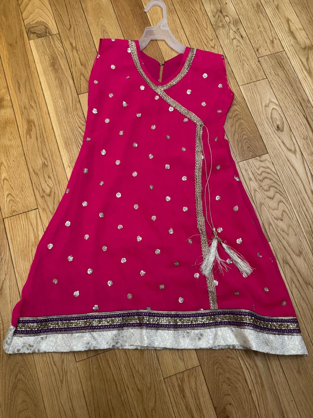 Girls Pink Ethnic Kurti - photo 2